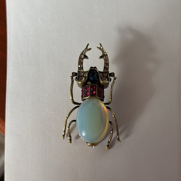 Joan Rivers Private Collection Opal Beetle Brooch - Picture 3 of 5